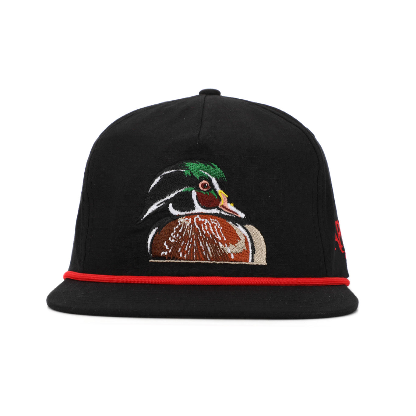 THE WOOD DUCK IN BLACK RIPSTOP ROPE HAT