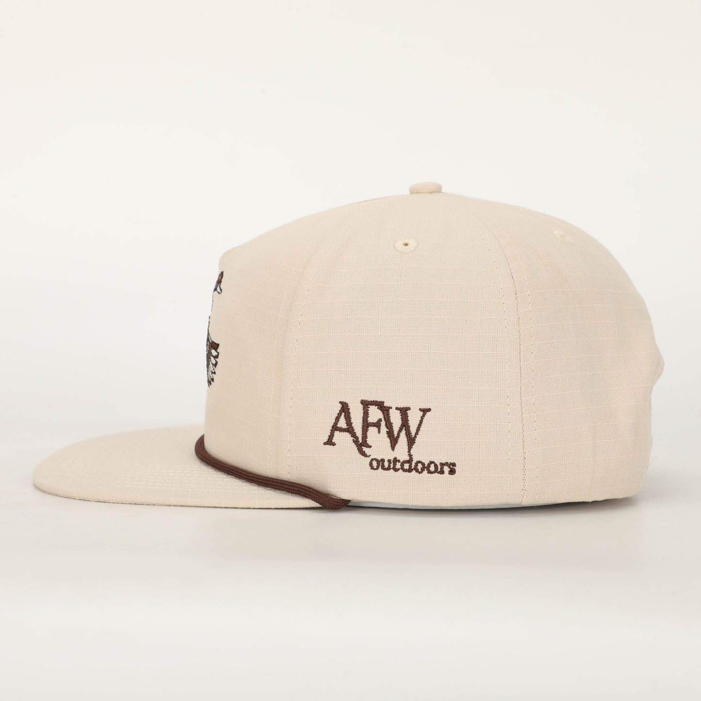 LIGHT KHAKI PINTAIL RIPSTOP ROPE HAT