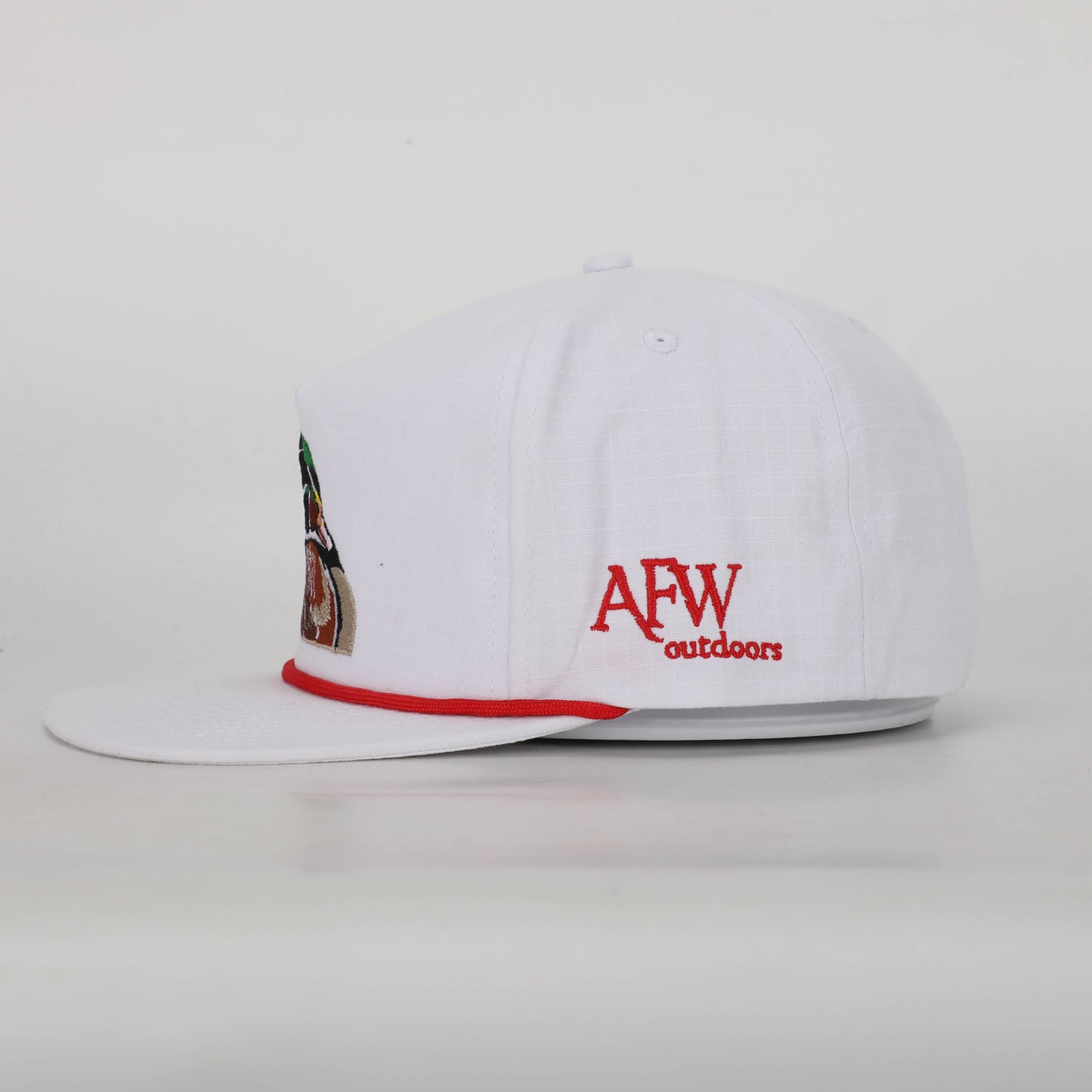 THE WOOD DUCK IN WHITE RIPSTOP ROPE HAT