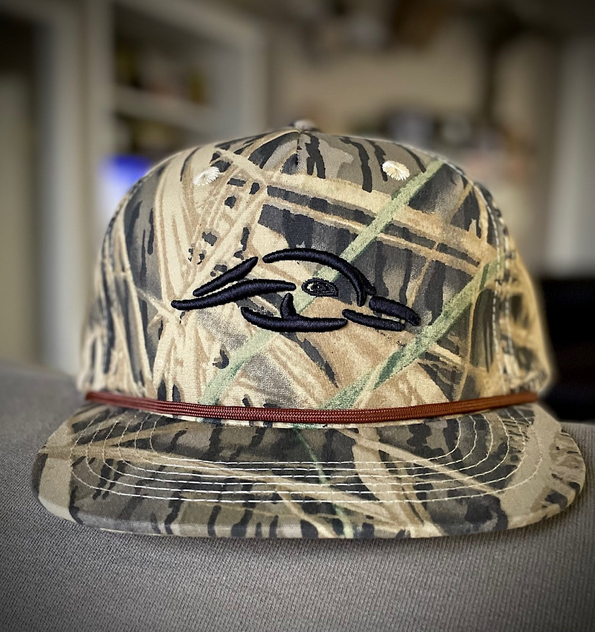 Old Rope Hat Mossy Shadow Grass w/ 3D AF Waterfowl Logo – American