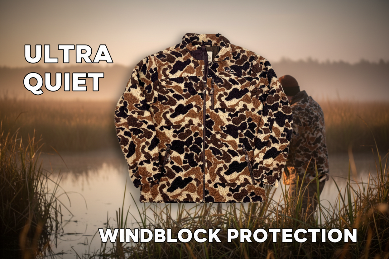 AFW Full Zip Ultra Quiet OSC Sherpa Fleece Jacket