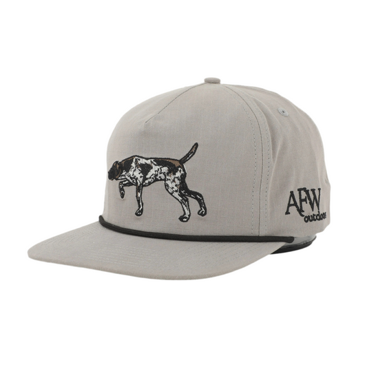 Grey w Black Rope Pointer Ripstop Rope Hat