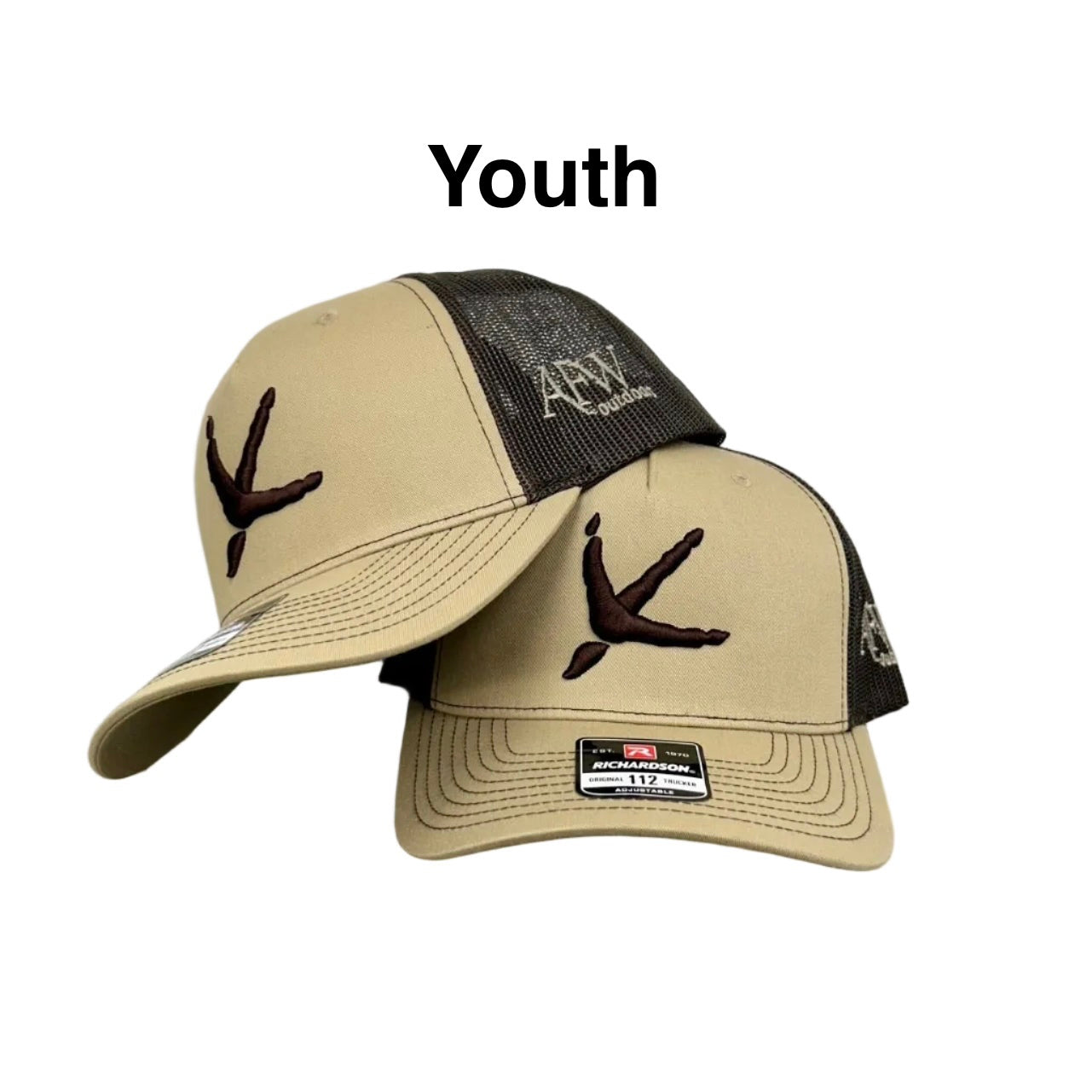 Youth 112Y Khaki / Coffee Turkey Tracks Hat