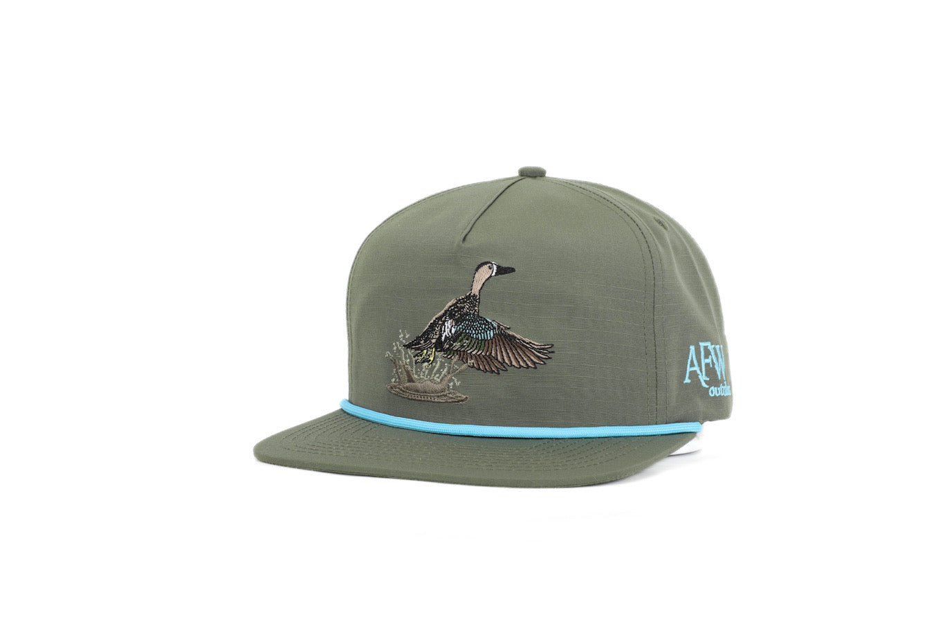 Moss Green Blue Wing Teal RipStop Hat