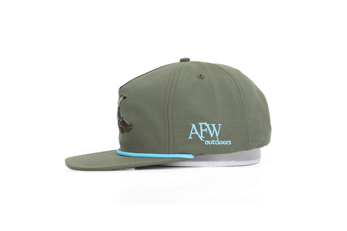 Moss Green Blue Wing Teal RipStop Hat