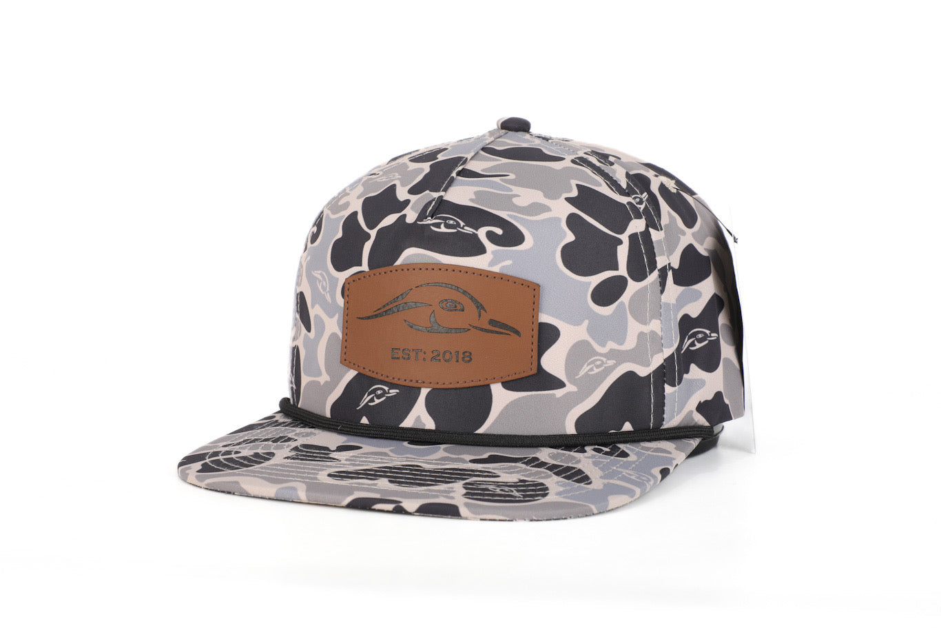 Hardwoods II Camo Vintage Rope Old School Hat