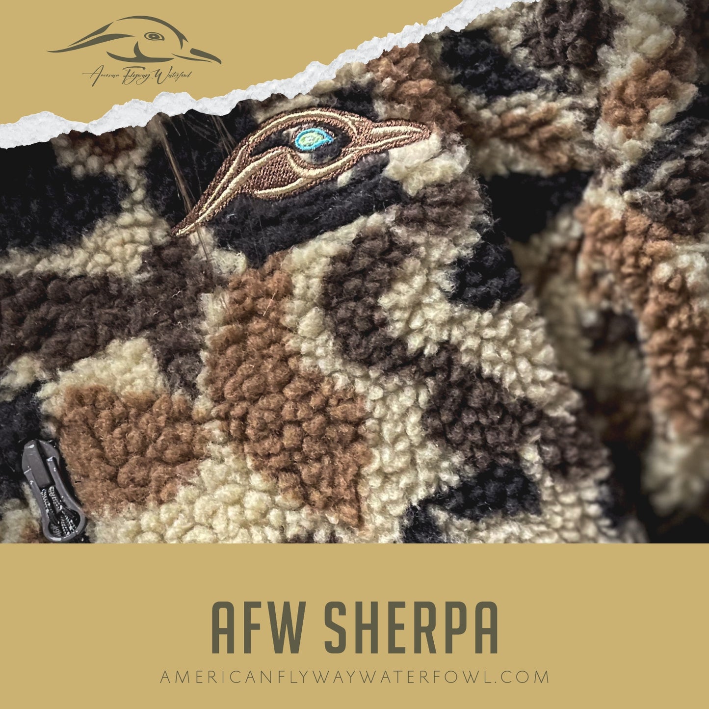 AFW Full Zip Ultra Quiet OSC Sherpa Fleece Jacket