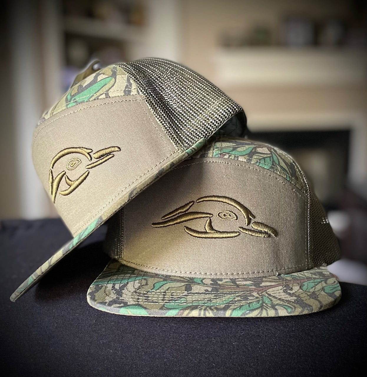 Mossy Oak Greenleaf & Olive Duck Logo Hat