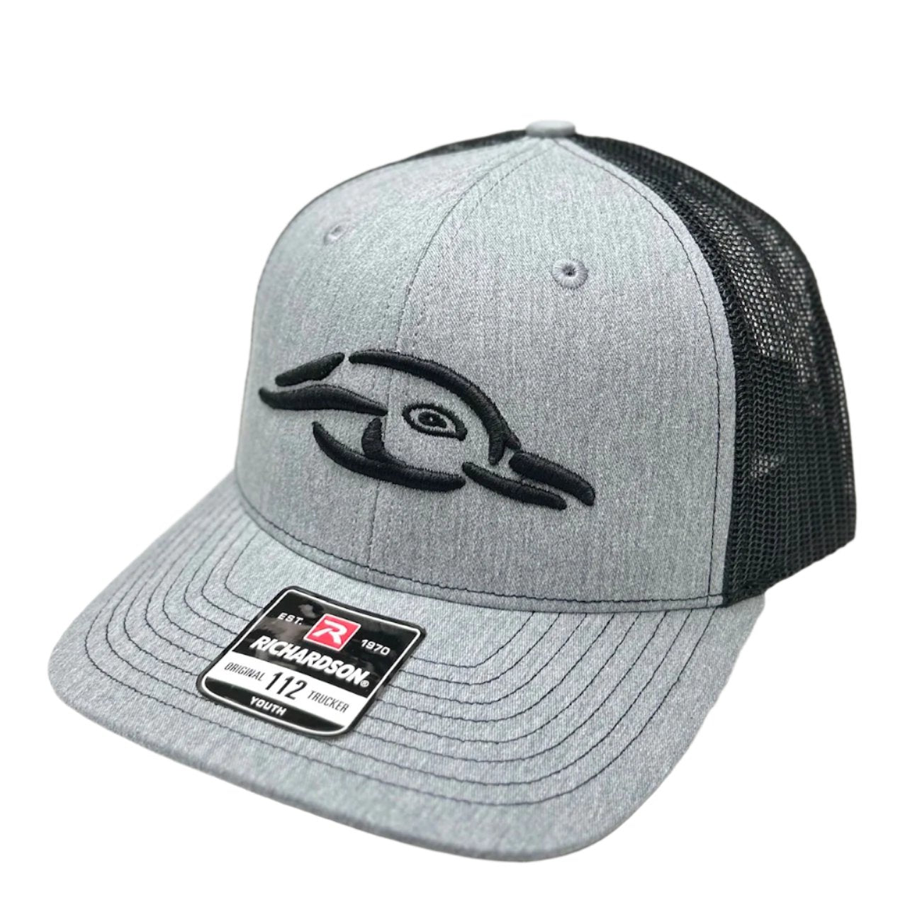 Youth 112Y AFW Duck Logo Heather Grey - Black Mesh Back