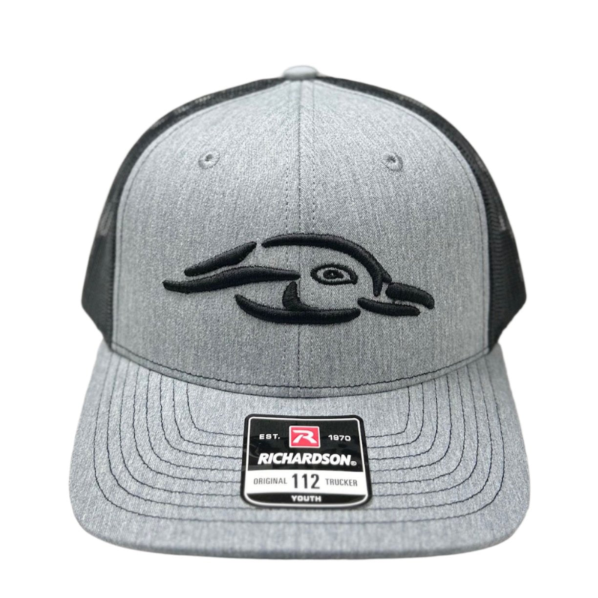 Youth 112Y AFW Duck Logo Heather Grey - Black Mesh Back