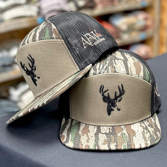 Realtree Original 7 Panel Buck Logo Hat