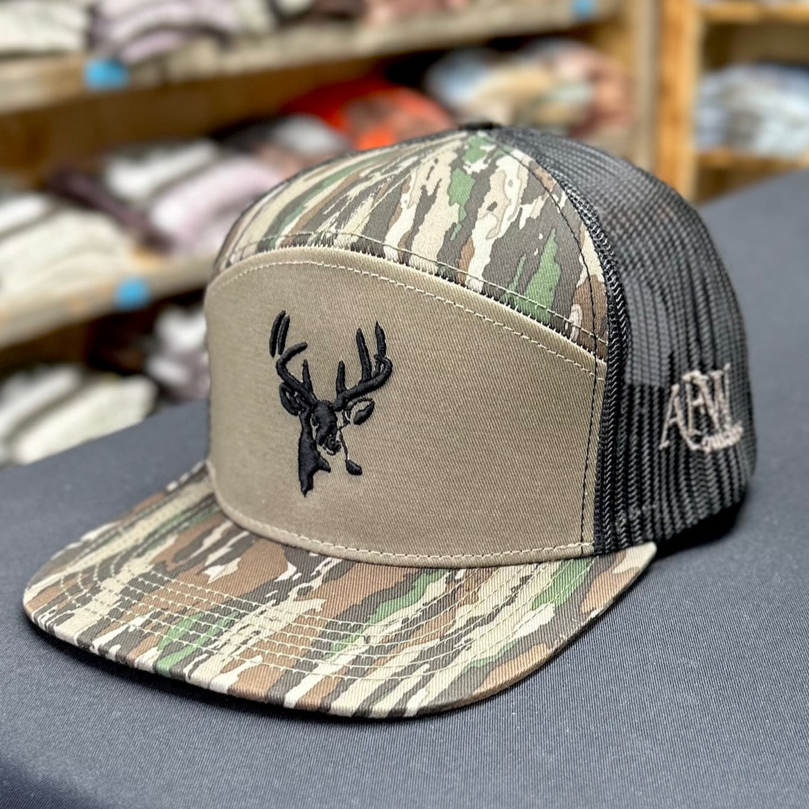 Realtree Original 7 Panel Buck Logo Hat