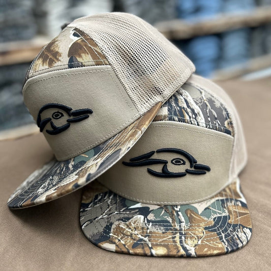 Realtree Advantage 7 Panel Duck Logo Hat