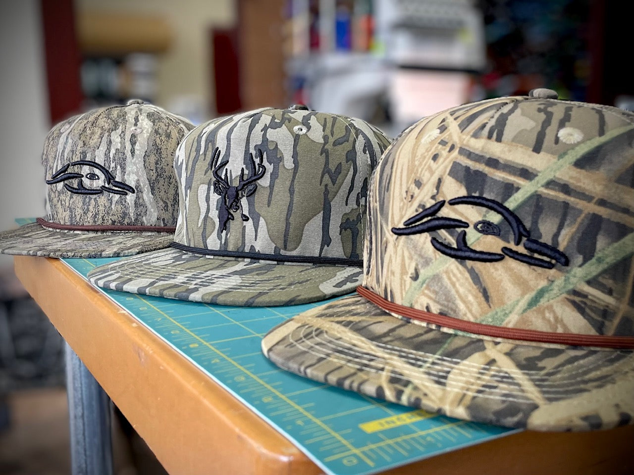 Old Rope Hat Mossy Shadow Grass w/ 3D AF Waterfowl Logo
