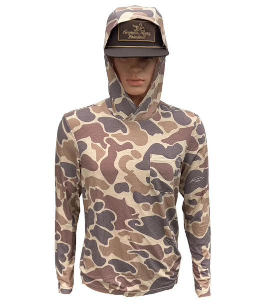AFW Vintage Camo Brown long sleeve with Hood