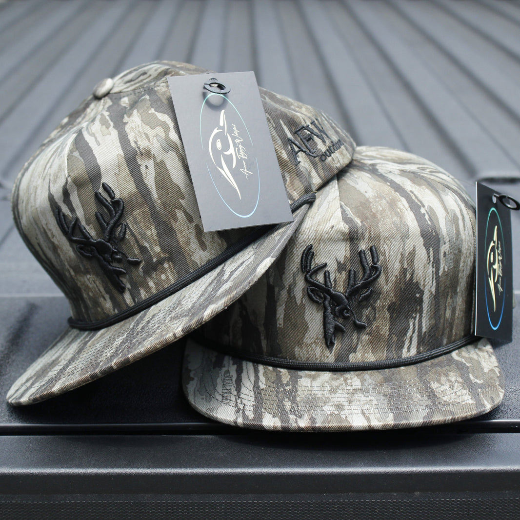 Vintage Rope Hunting Hats | Camo & Leather Patch | American Flyway ...