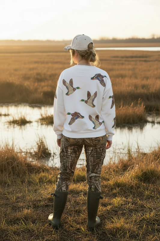 Mallard Crewneck — Camo Pants & Muck Boots