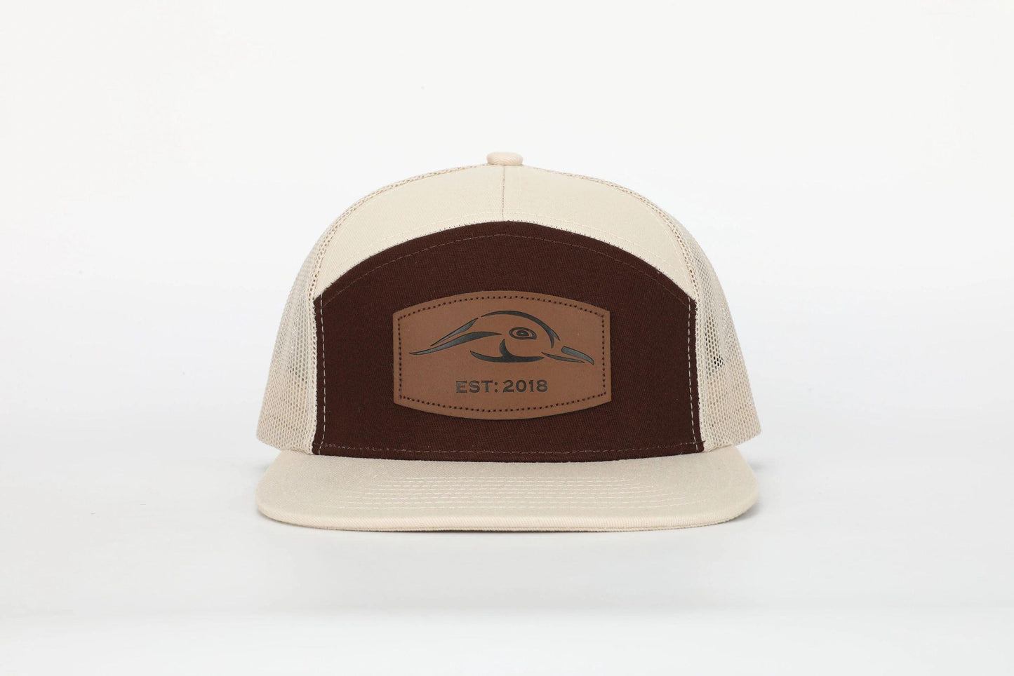 AF Waterfowl Leather Patch 7 Panel Trucker