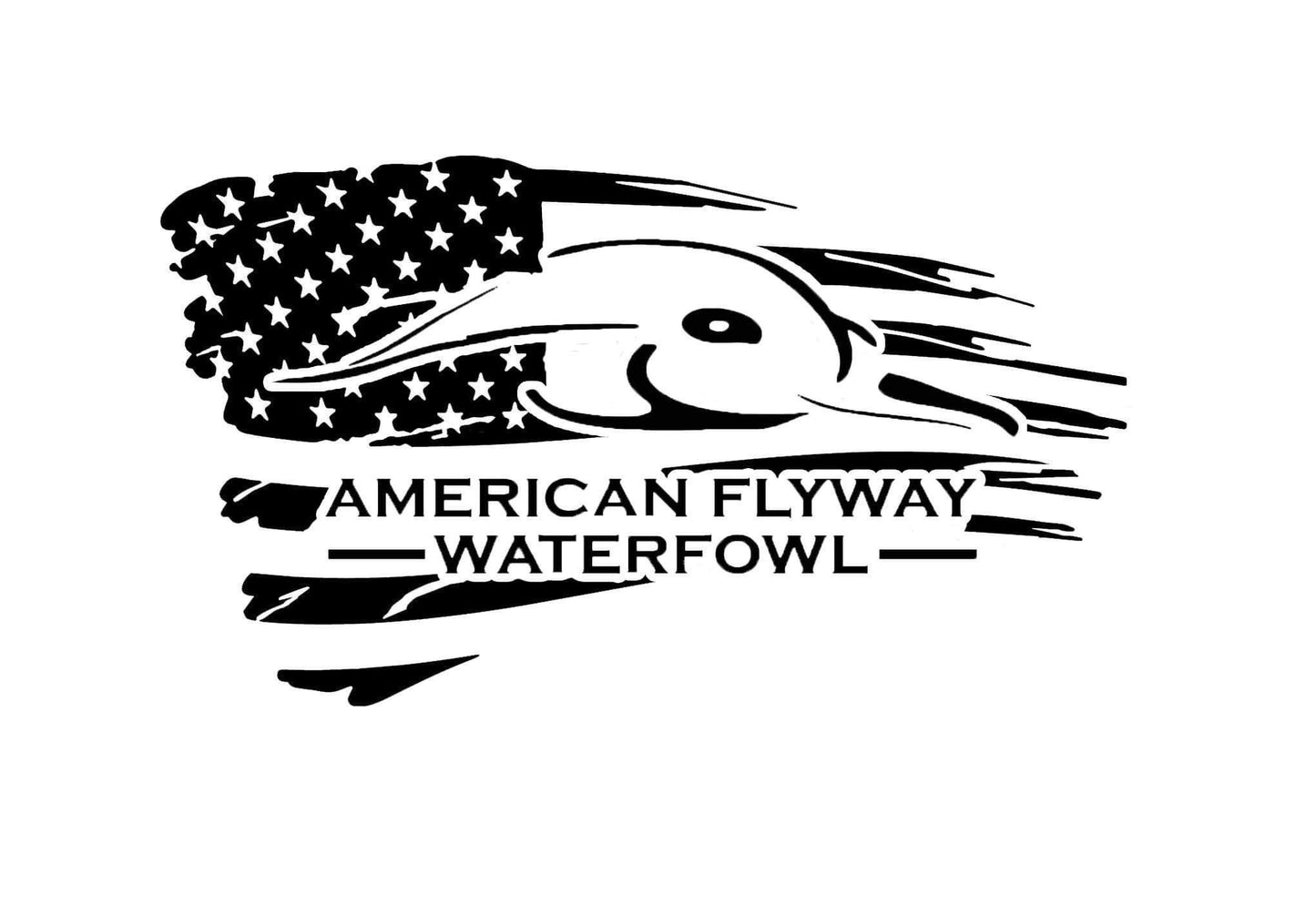 American Flyway Waterfowl "MADOrg" Flag Window Decals