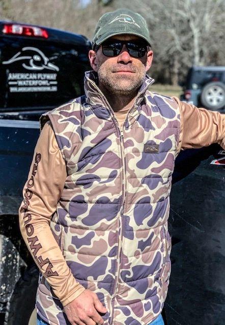 AF Waterfowl Old School Camo Puffer Vest