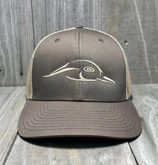 Brown with Khaki Mesh Trucker Hat American Flyway Waterfowl